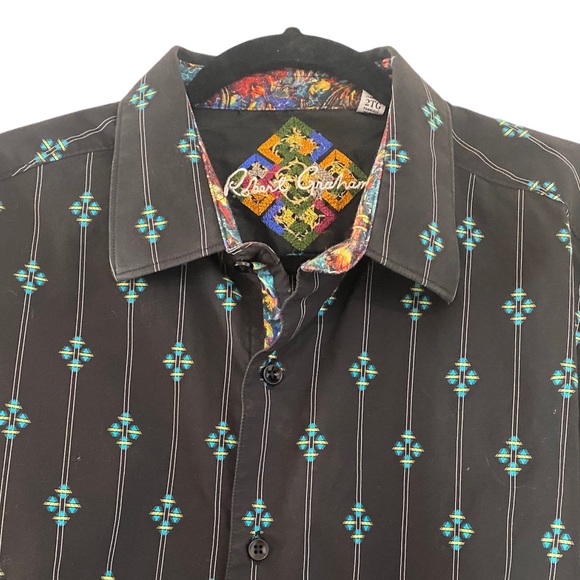 Men’s Robert Graham Button Down Dress Shirt Classic Fit Size 2XL - Picture 2 of 9